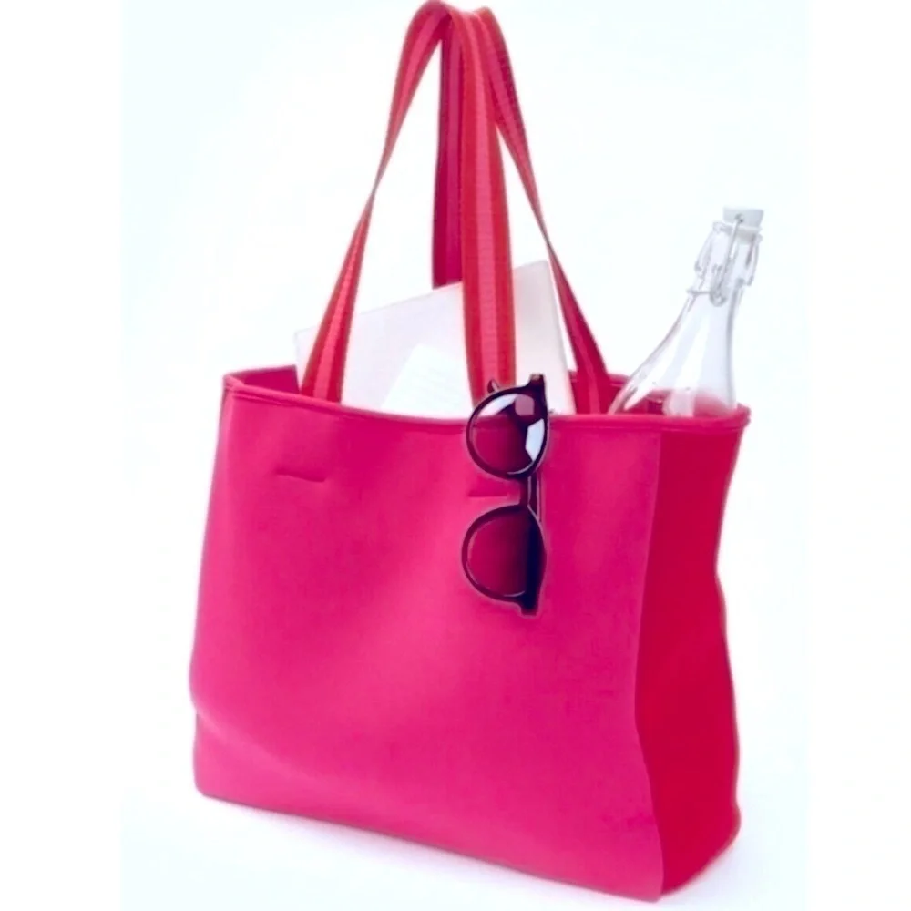 Summersalt pink and red neoprene bag New With Tag
